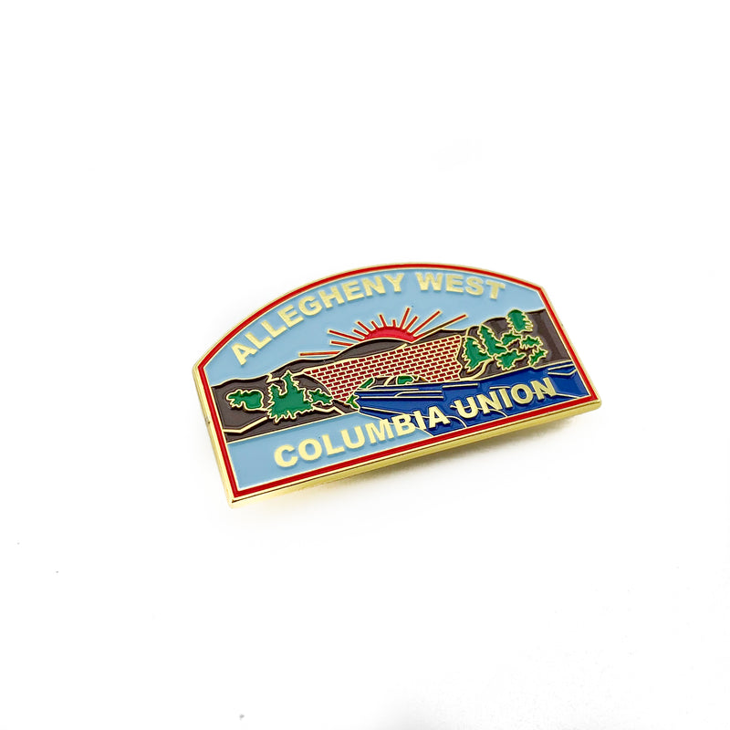 Allegheny West Columbia Union Pin