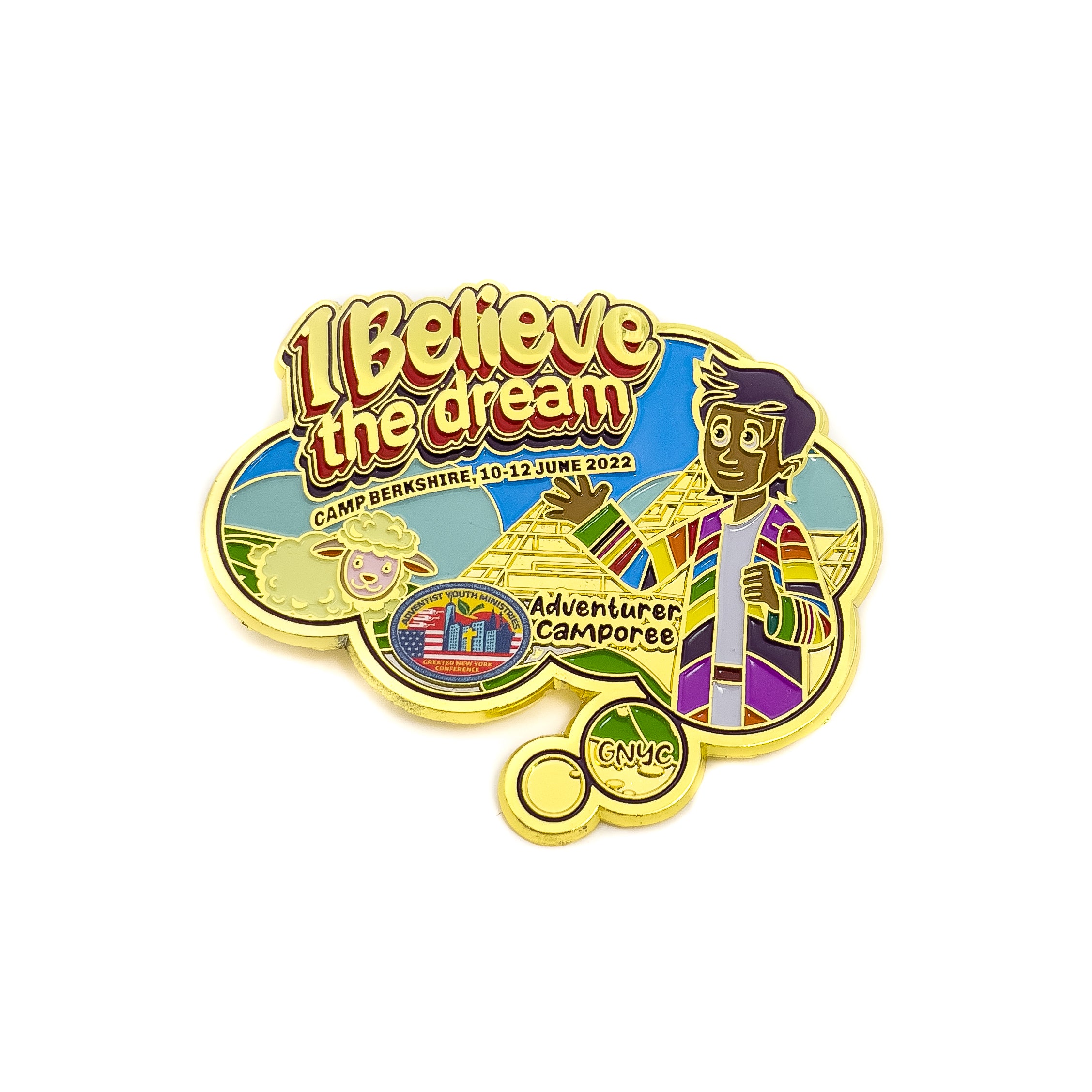 GNYC Adventurer Camporee 2022 "I Believe the Dream" Pin & Patch (Bundle)