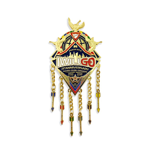 71st Year Anniversary "I Will Go" 3 Angels Pin (Special Edition)