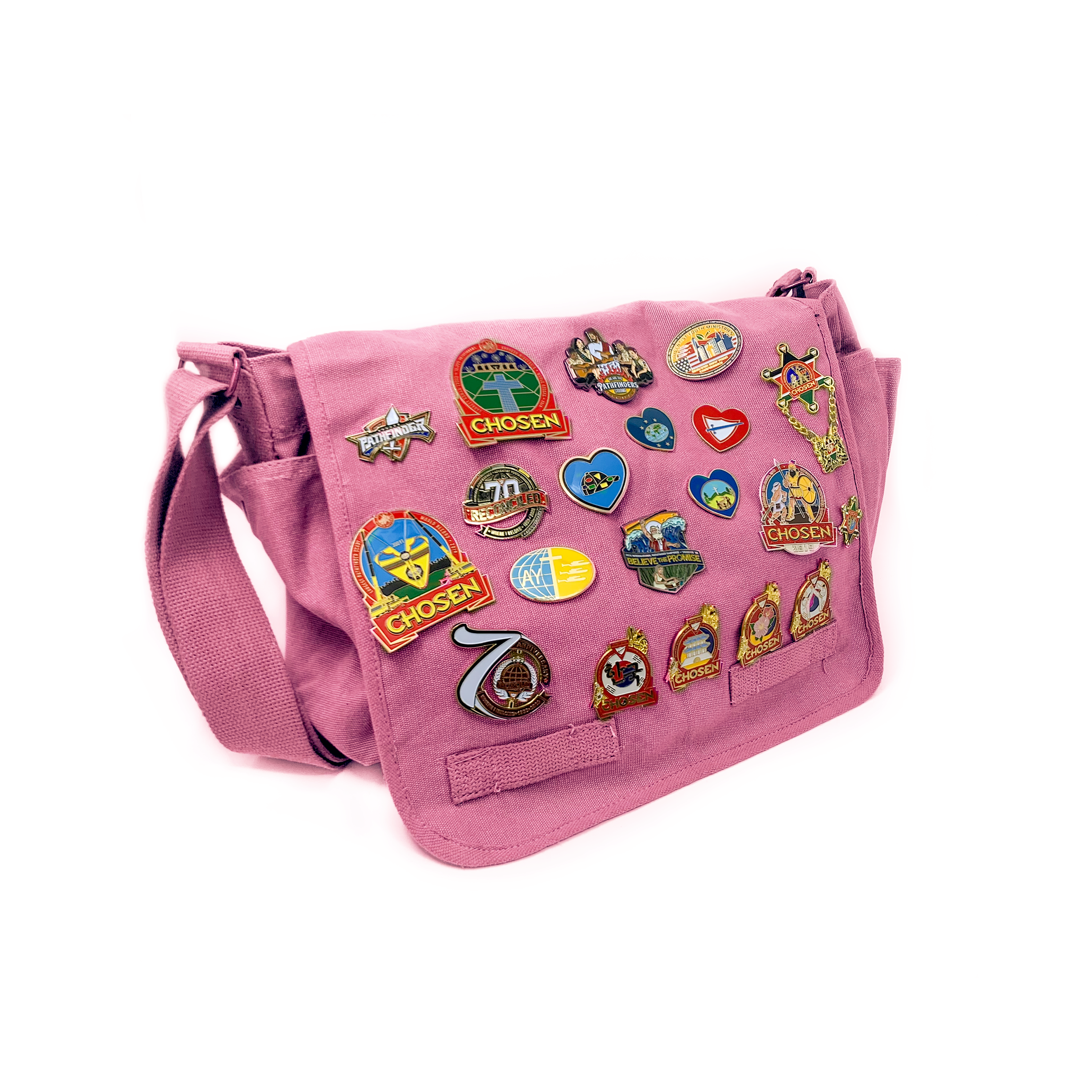 Bolso bandolera vintage de lona lavada 