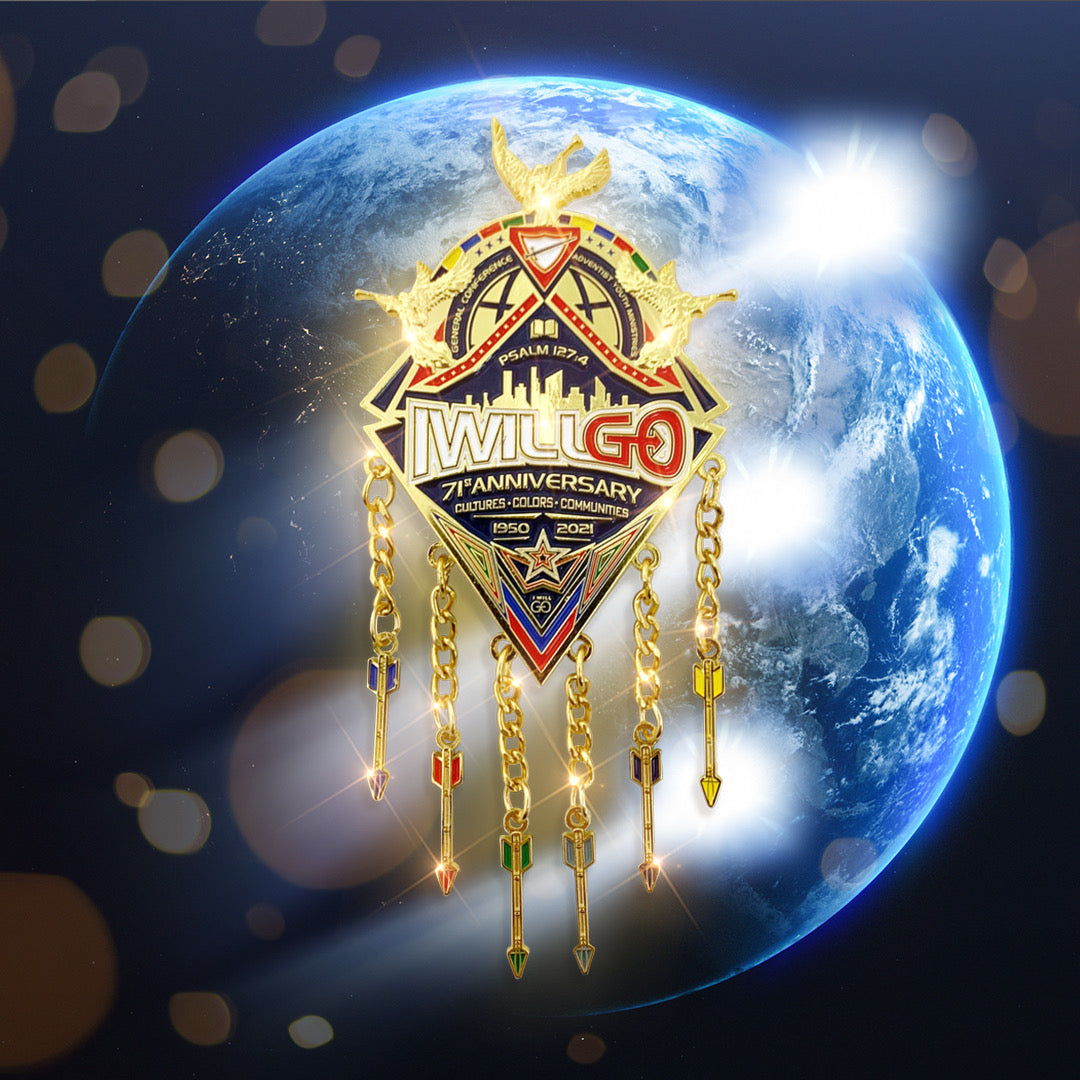 Pin de los 3 ángeles "I Will Go" del 71.º aniversario de 2021 (edición especial)