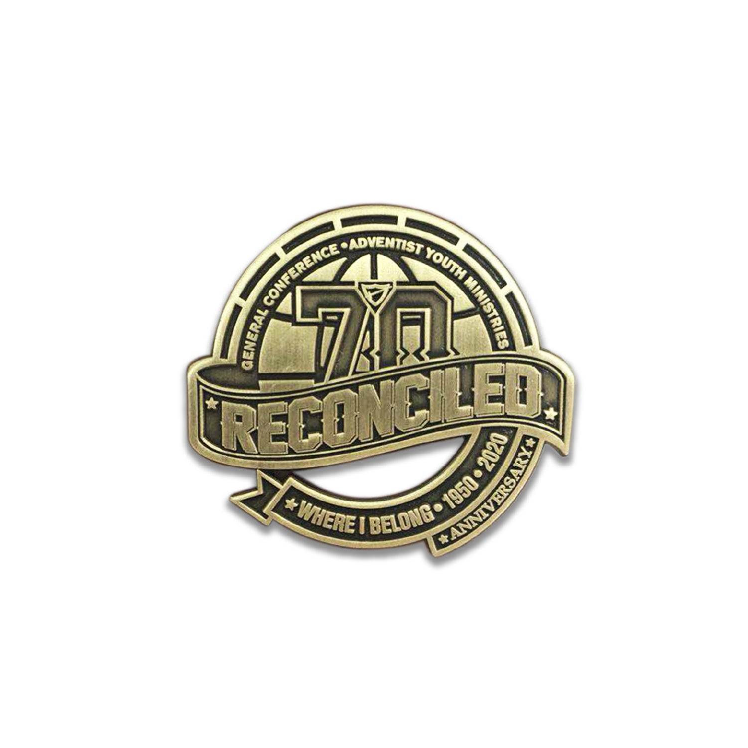 GC Reconciled World Pathfinder Day 2020 Pin (Gold Edition) - Pinfinder Club